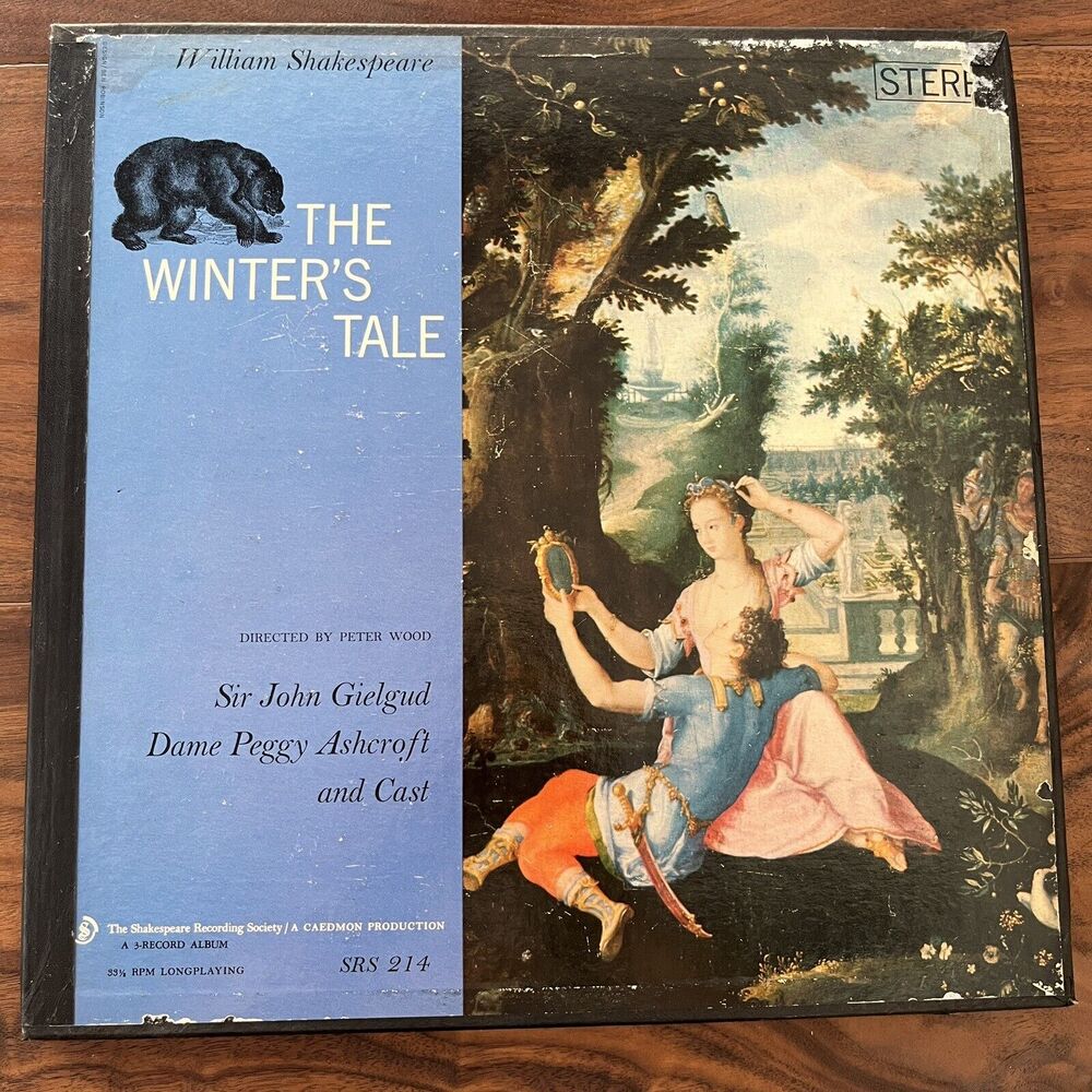 William Shakespeare The Winter's Tale 3x Vinyl LP Box Set Caedmon SRS 214